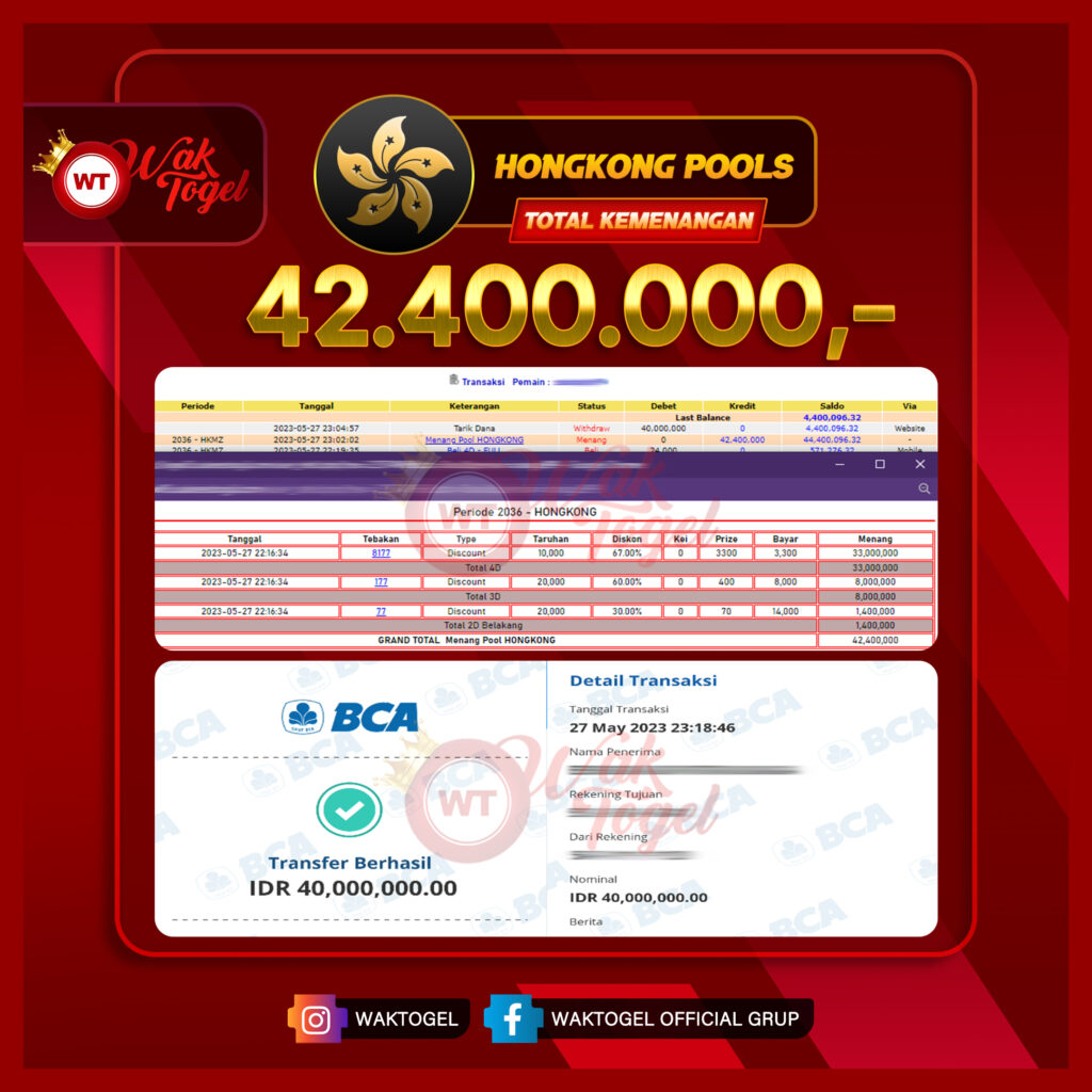 BUKTI PEMBAYARAN HONGKONG WAKTOGEL