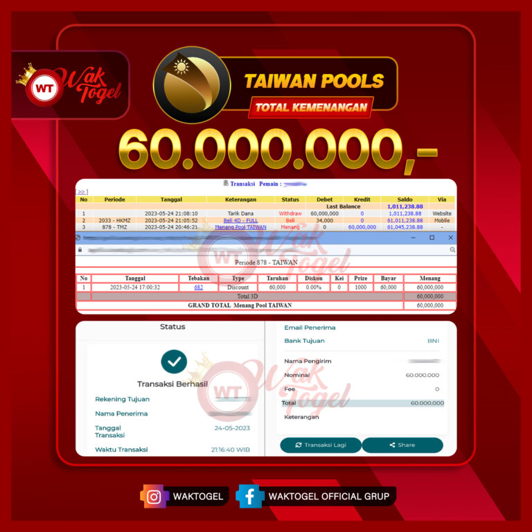 BUKTI PEMBAYARAN TAIWAN WAKTOGEL