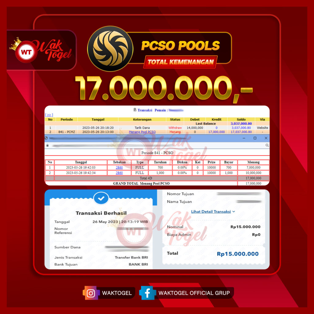 BUKTI PEMBAYARAN PCSO WAKTOGEL