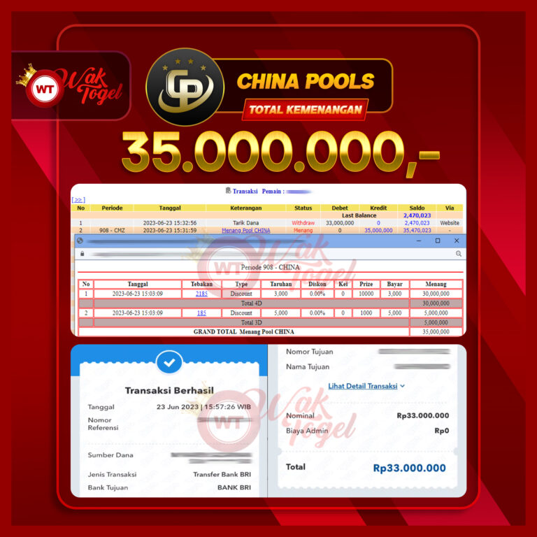 BUKTI PEMBAYARAN CHINA WAKTOGEL