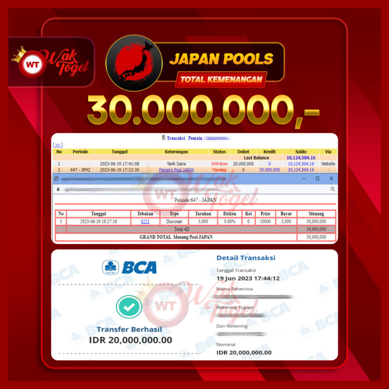 BUKTI PEMBAYARAN JAPAN WAKTOGEL