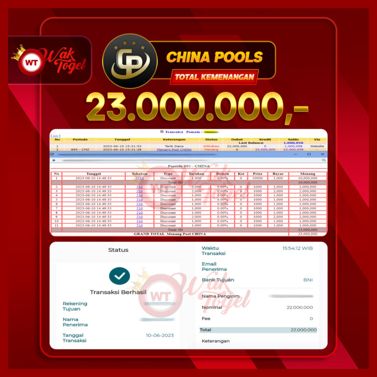 BUKTI PEMBAYARAN CHINA WAKTOGEL