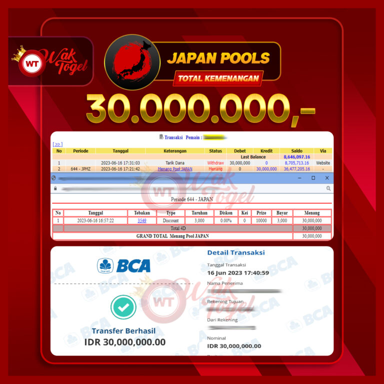 BUKTI PEMBAYARAN JAPAN WAKTOGEL