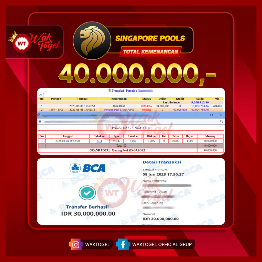 BUKTI PEMBAYARAN SINGAPORE WAKTOGEL