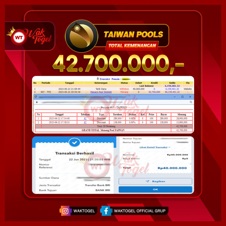 BUKTI PEMBAYARAN TAIWAN WAKTOGEL