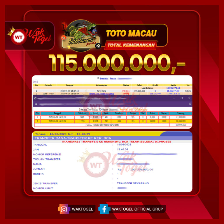 BUKTI PEMBAYARAN TOTOMACAU WAKTOGEL