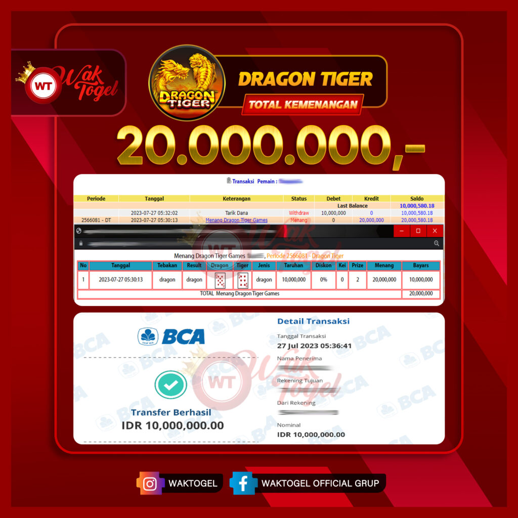 BUKTI PEMBAYARAN CASINO WAKTOGEL