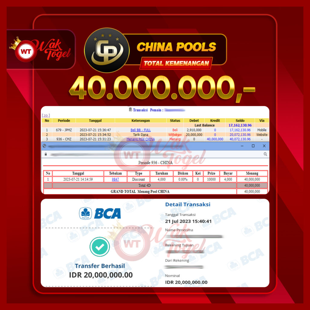 BUKTI PEMBAYARAN CHINA WAKTOGEL