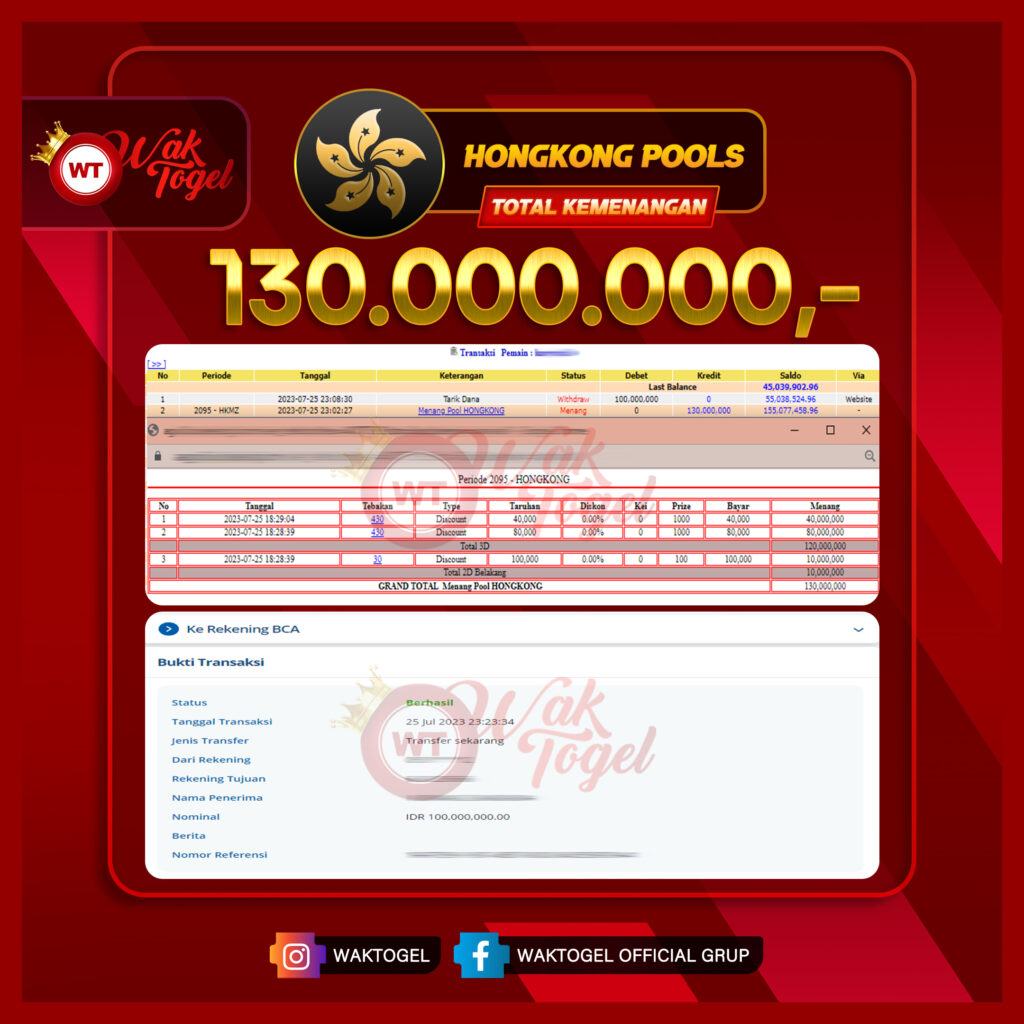 BUKTI PEMBAYARAN HONGKONG WAKTOGEL