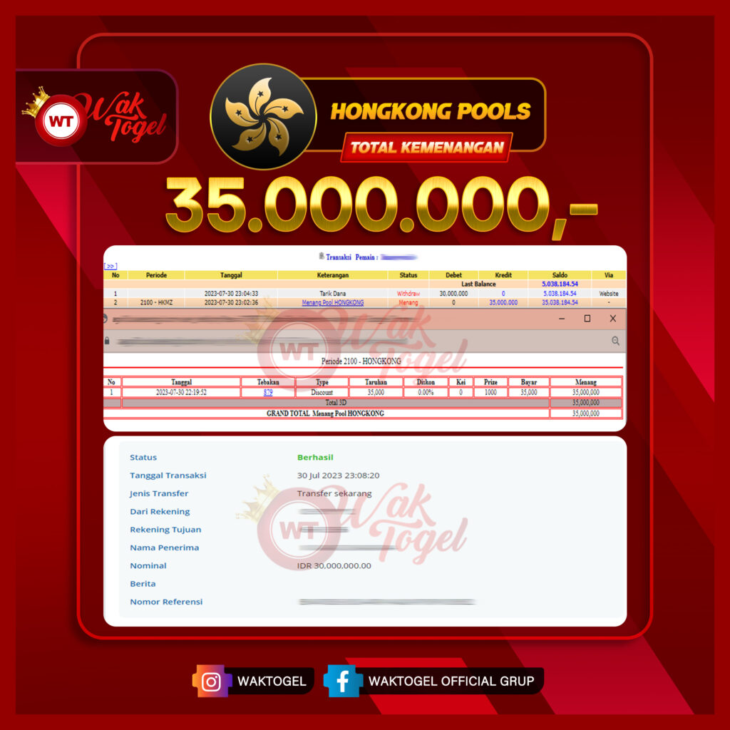 BUKTI PEMBAYARAN HONGKONG WAKTOGEL