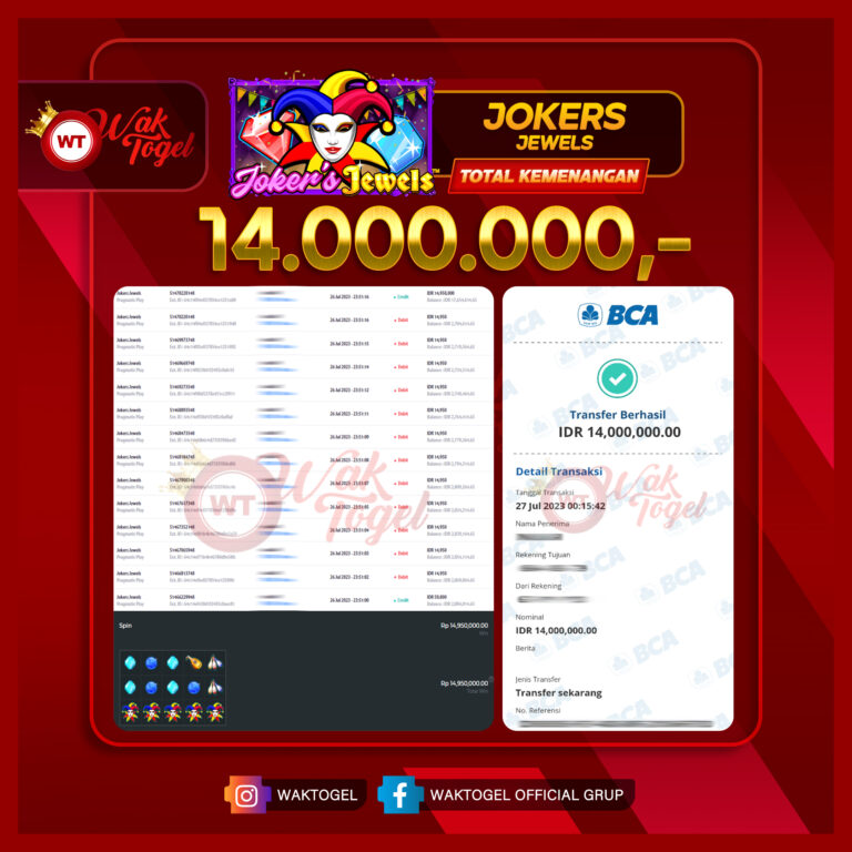 BUKTI PEMBAYARAN SLOT WAKTOGEL