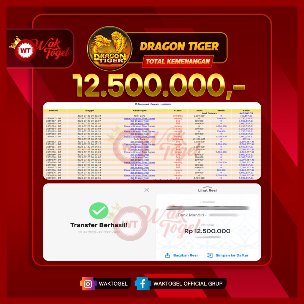 BUKTI PEMBAYARAN CASINO WAKTOGEL