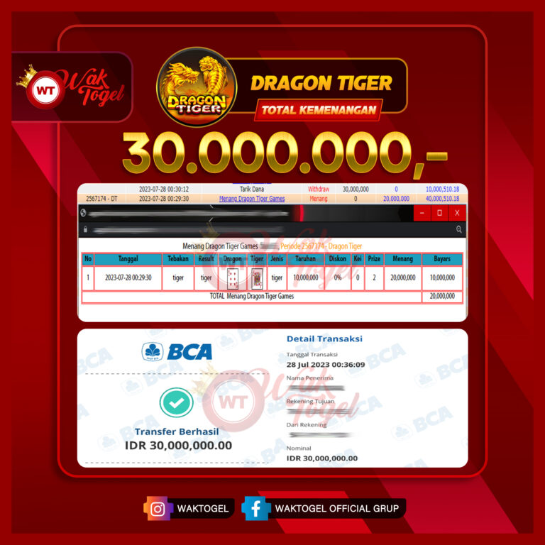 BUKTI PEMBAYARAN CASINO WAKTOGEL