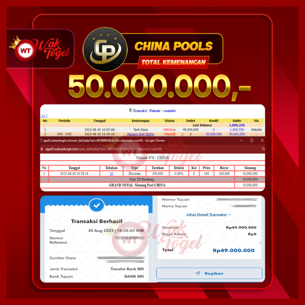 BUKTI PEMBAYARAN CHINA WAKTOGEL