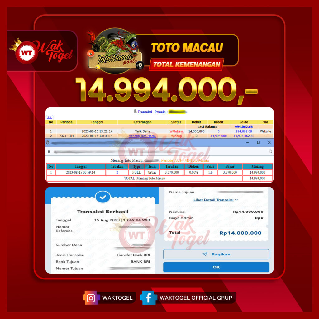 BUKTI PEMBAYARAN TOTOMACAU WAKTOGEL