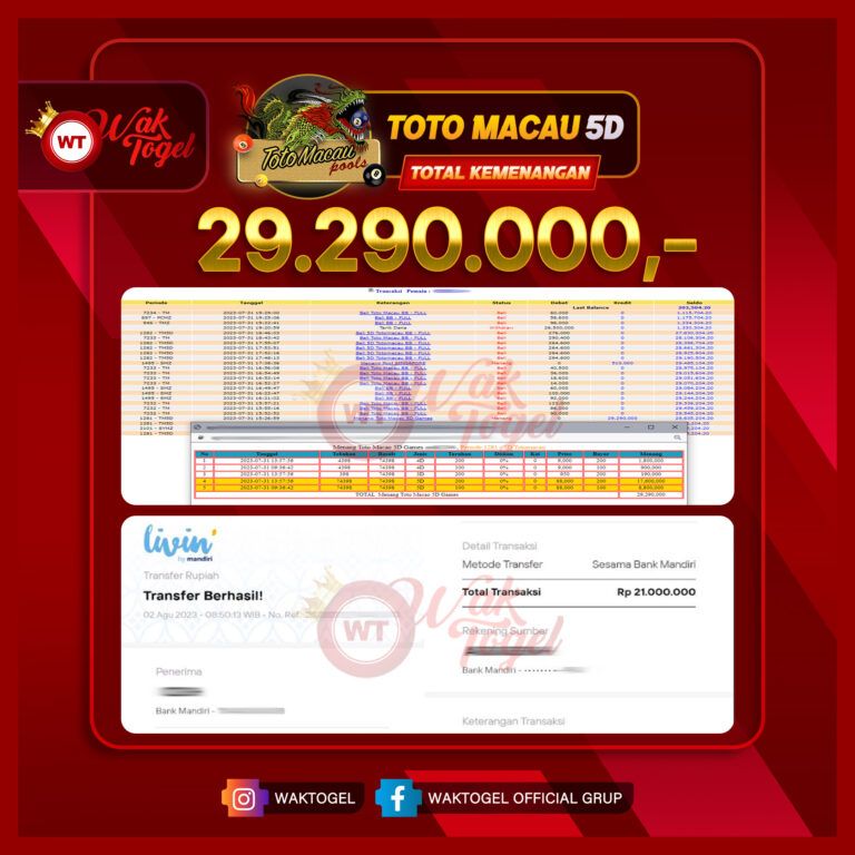 BUKTI PEMBAYARAN TOTOMACAU WAKTOGEL