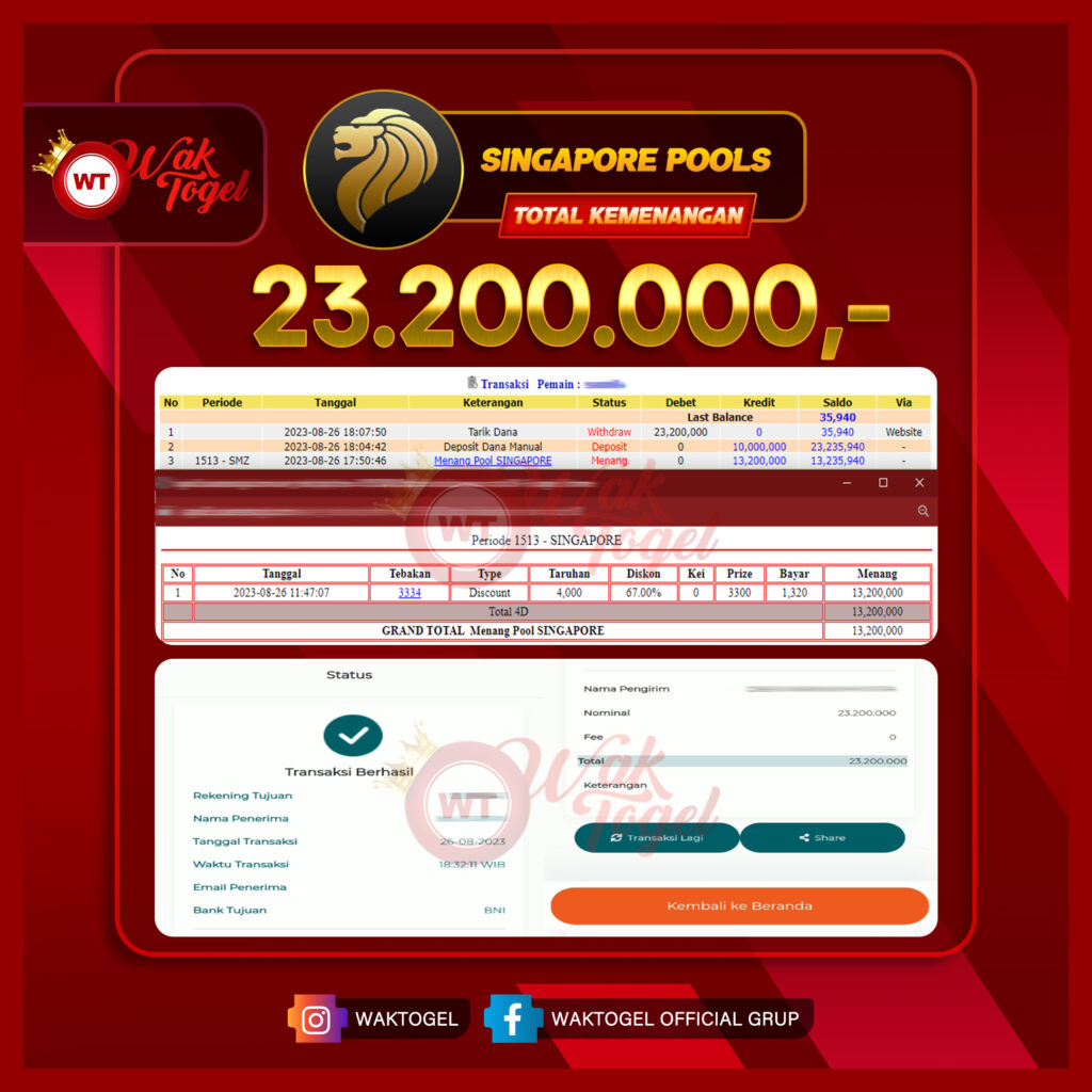 BUKTI PEMBAYARAN SINGAPORE WAKTOGEL