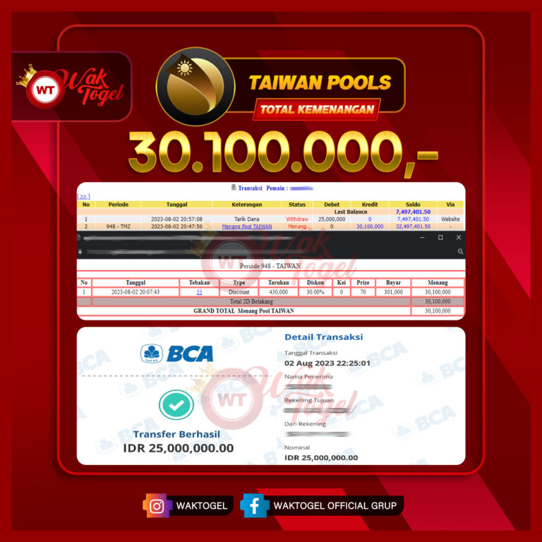 BUKTI PEMBAYARAN TAIWAN WAKTOGEL