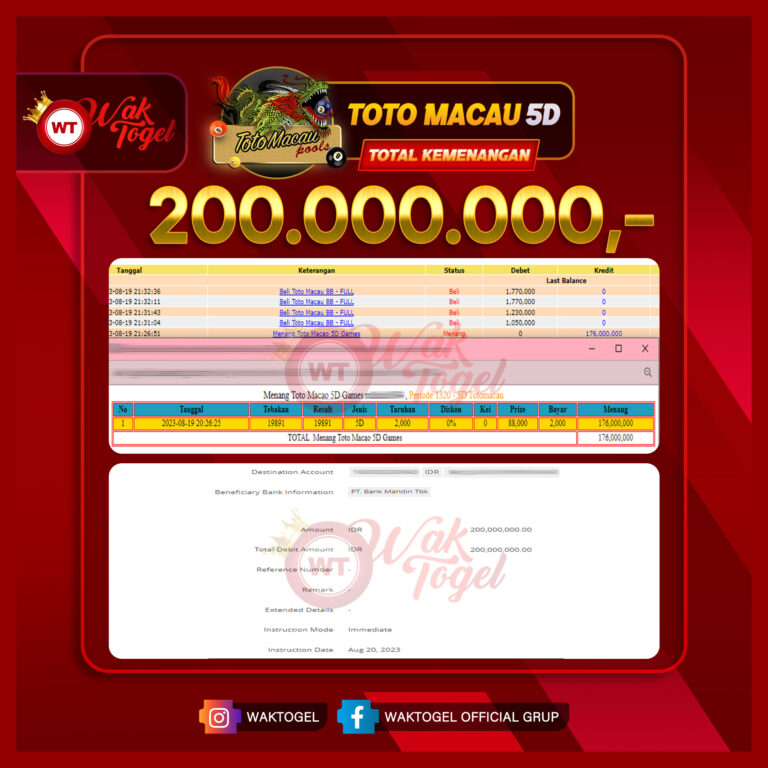 BUKTI PEMBAYARAN TOTOMACAU WAKTOGEL