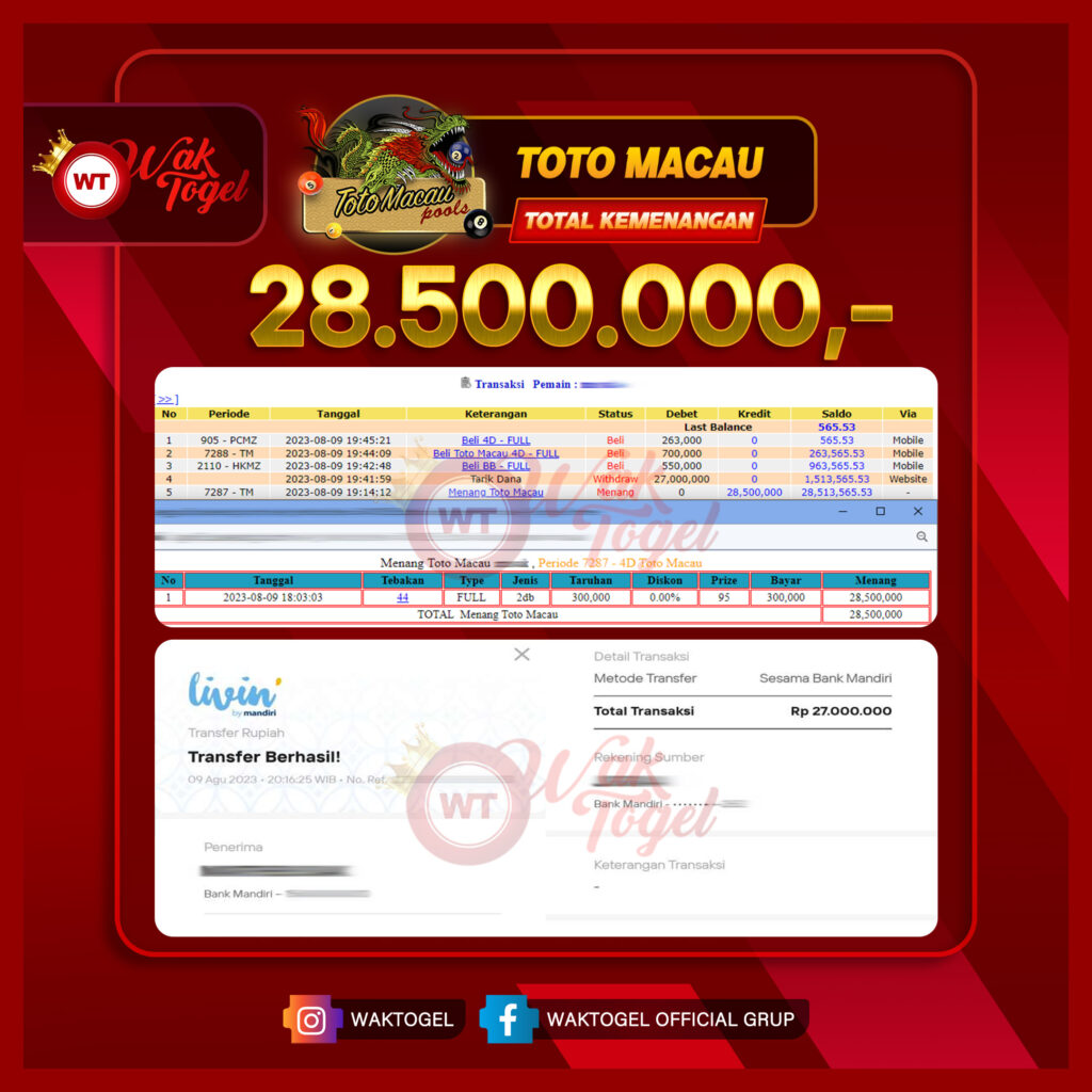 BUKTI PEMBAYARAN TOTOMACAU WAKTOGEL