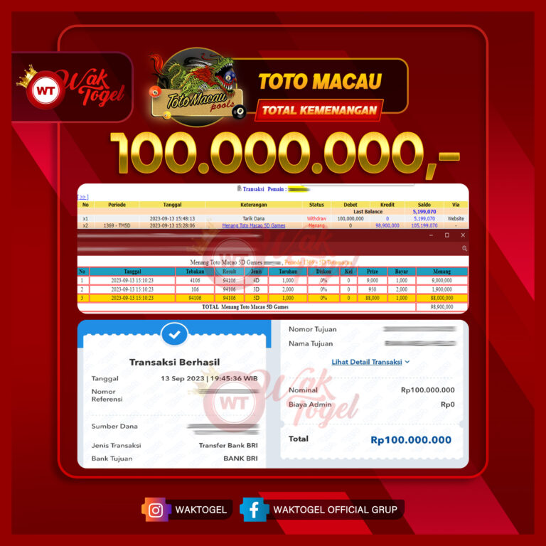 BUKTI PEMBAYARAN TOTOMACAU WAKTOGEL