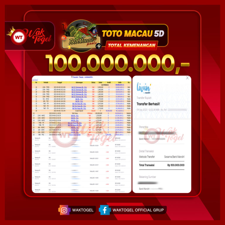 BUKTI PEMBAYARAN TOTOMACAU WAKTOGEL