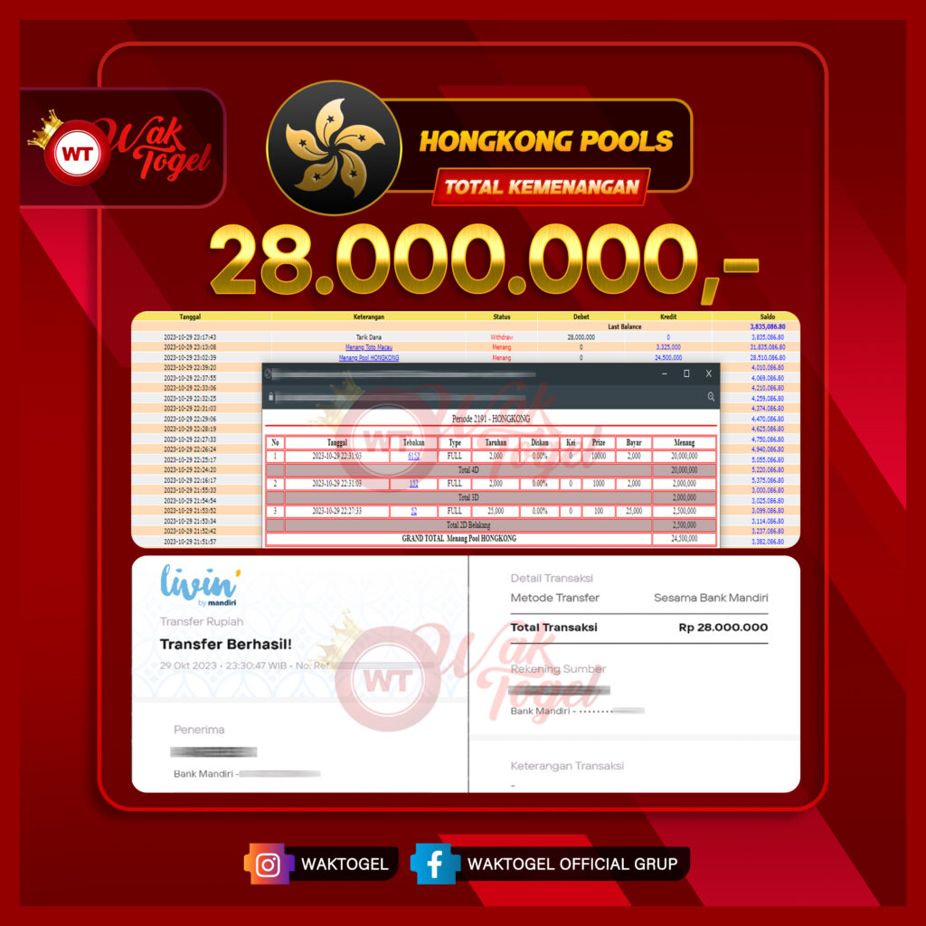 BUKTI PEMBAYARAN HONGKONG WAKTOGEL