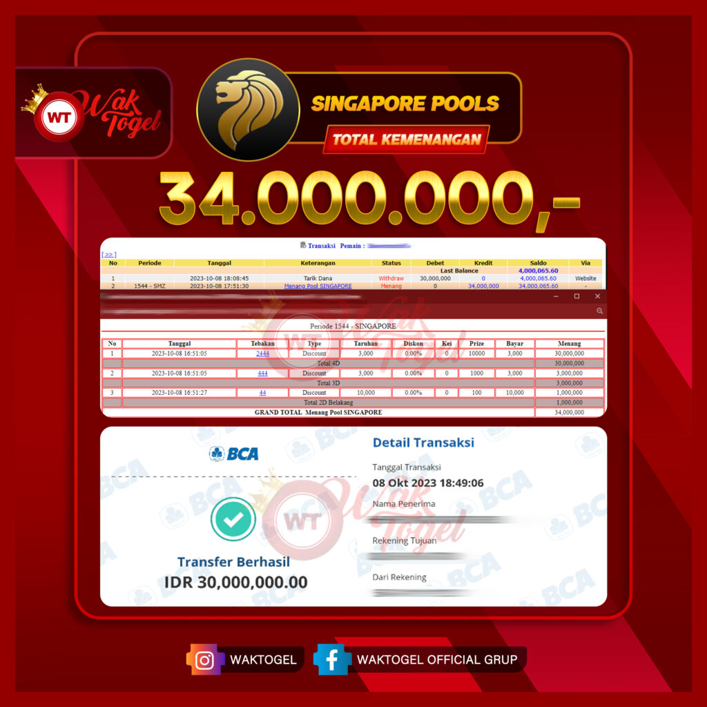 BUKTI PEMBAYARAN SINGAPORE WAKTOGEL