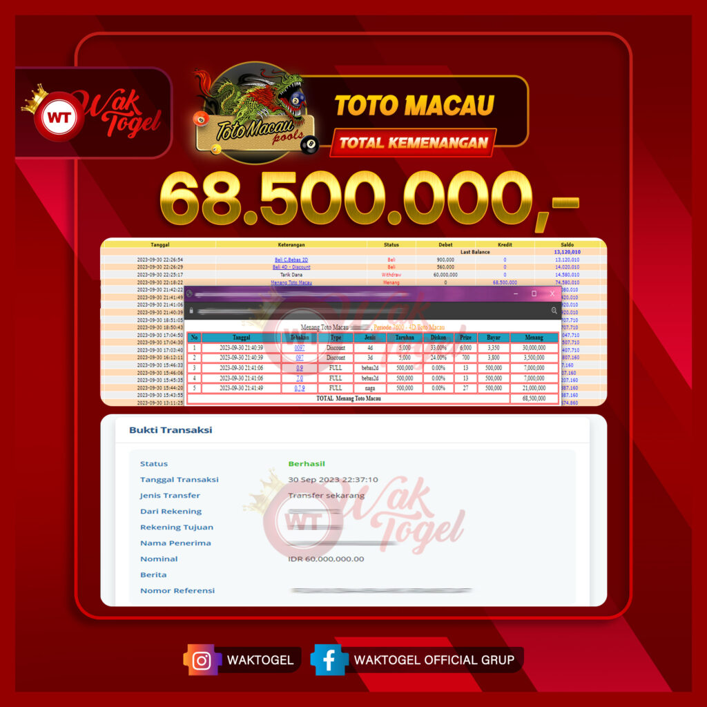 BUKTI PEMBAYARAN TOTOMACAU WAKTOGEL