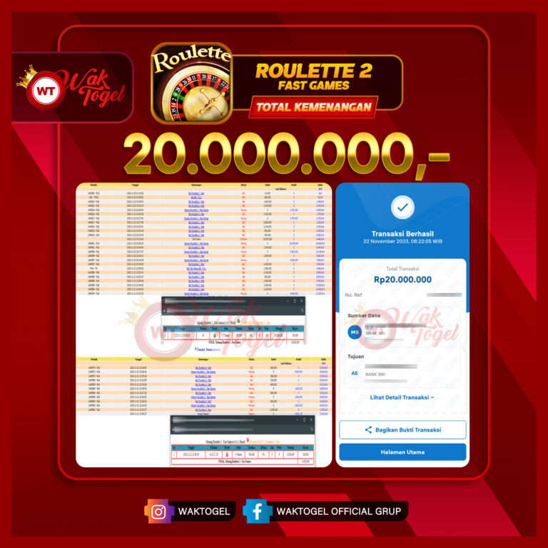 BUKTI PEMBAYARAN ROULETTE WAKTOGEL