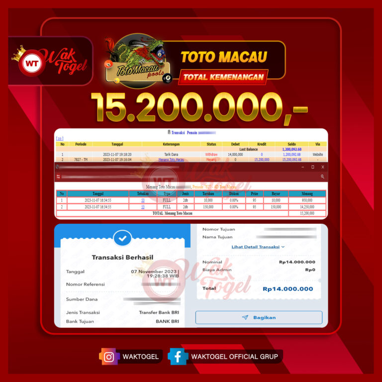 BUKTI PEMBAYARAN TOTOMACAU WAKTOGEL