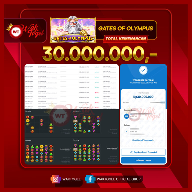 BUKTI PEMBAYARAN SLOT WAKTOGEL