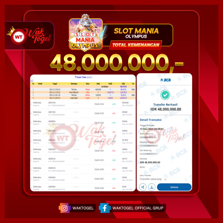 BUKTI PEMBAYARAN SLOT WAKTOGEL