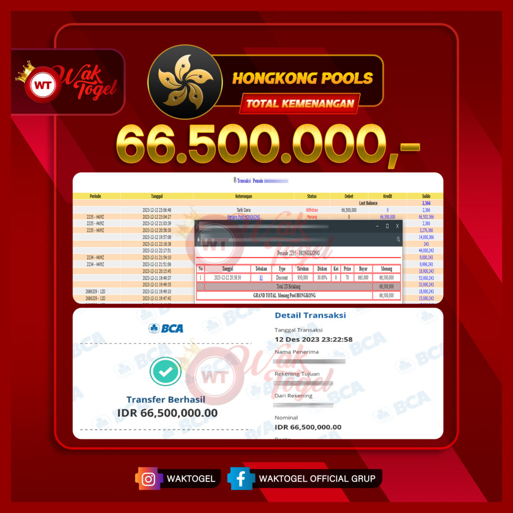 BUKTI PEMBAYARAN HONGKONG WAKTOGEL