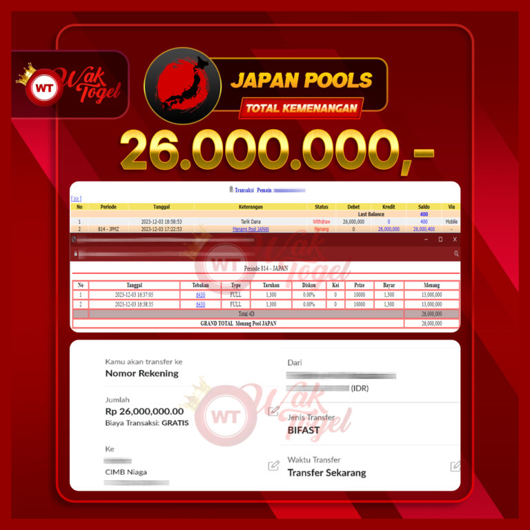 BUKTI PEMBAYARAN JAPAN WAKTOGEL