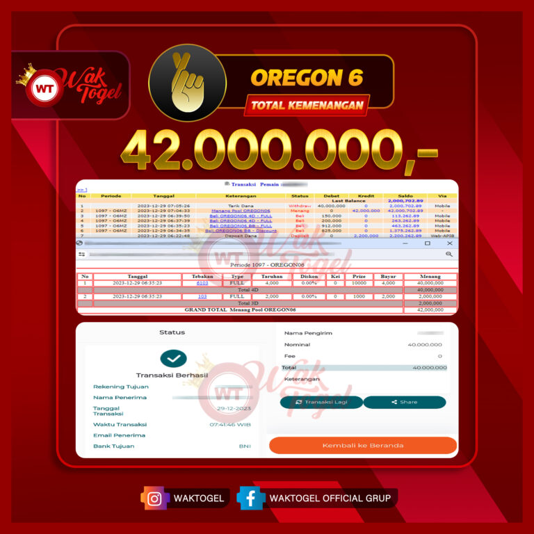 BUKTI PEMBAYARAN OREGON06 WAKTOGEL