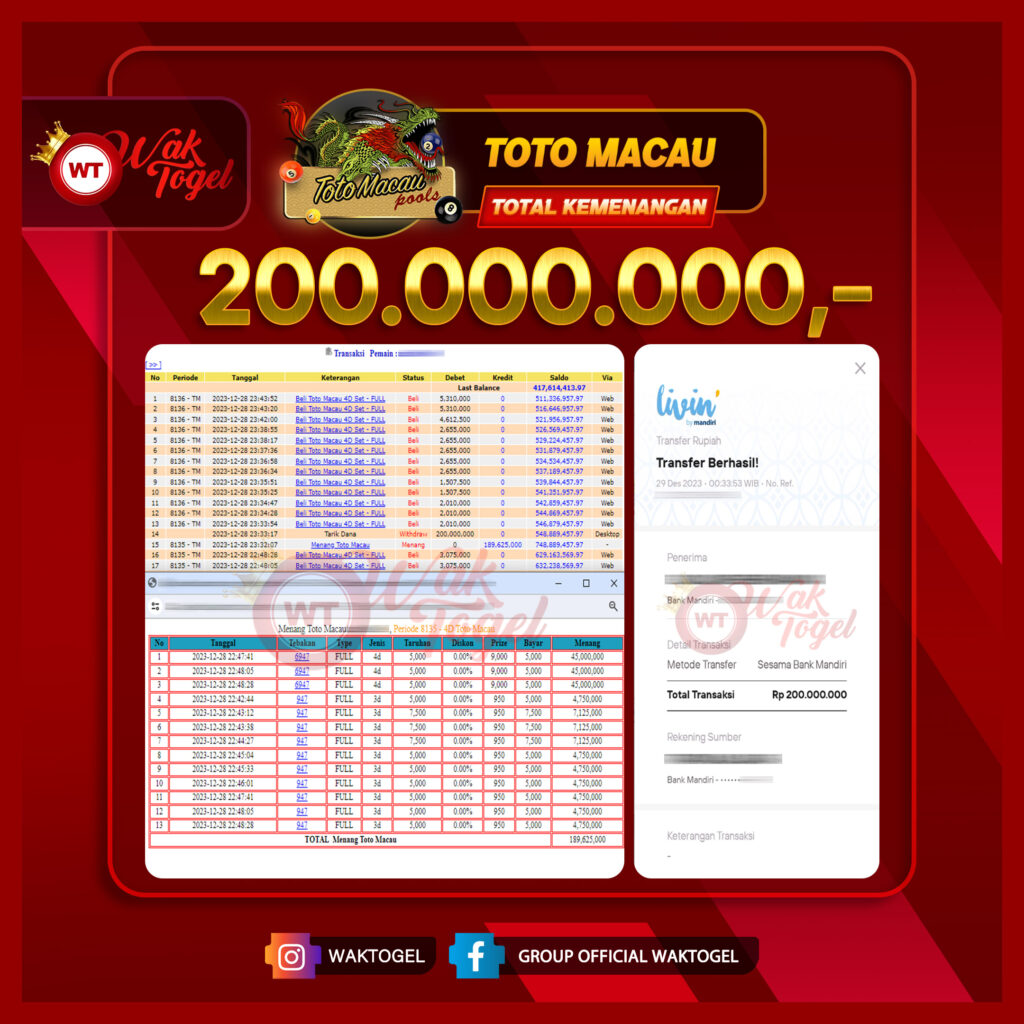 BUKTI PEMBAYARAN TOTOMACAU WAKTOGEL