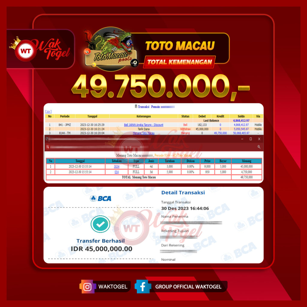 BUKTI PEMBAYARAN TOTOMACAU WAKTOGEL