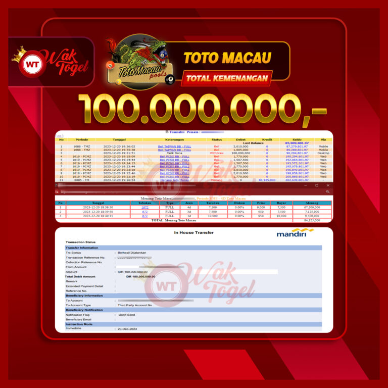 BUKTI PEMBAYARAN TOTOMACAU WAKTOGEL