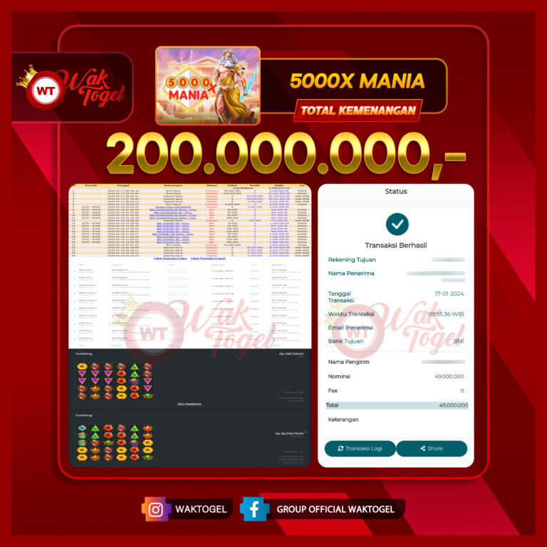 BUKTI PEMBAYARAN SLOT WAKTOGEL