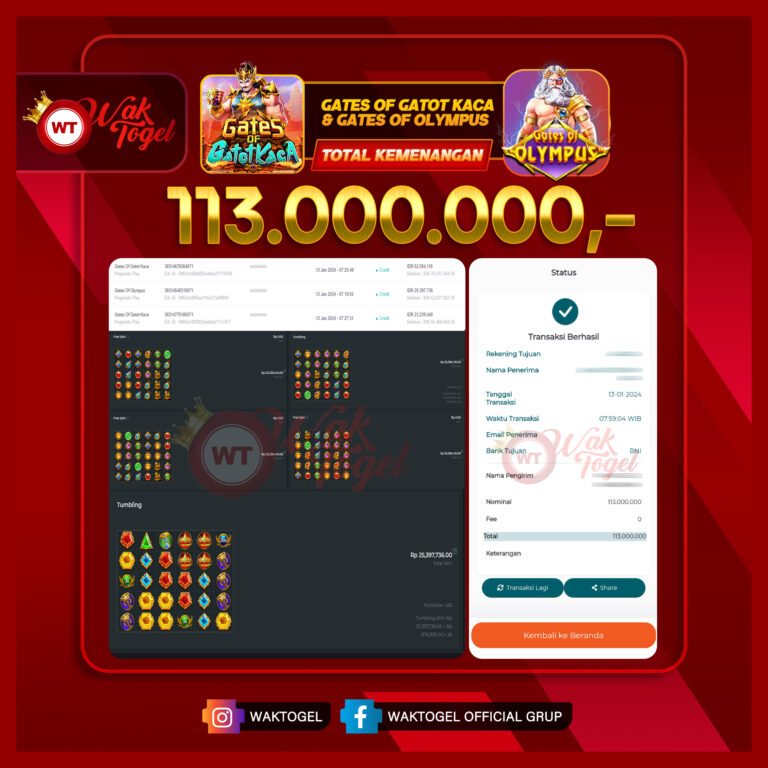 BUKTI PEMBAYARAN SLOT WAKTOGEL