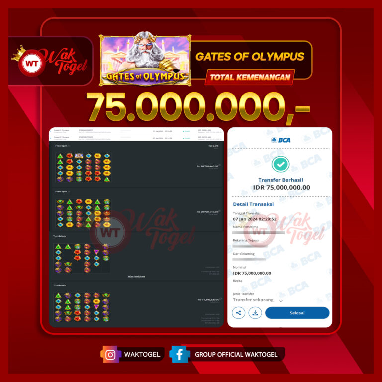 BUKTI PEMBAYARAN SLOT WAKTOGEL