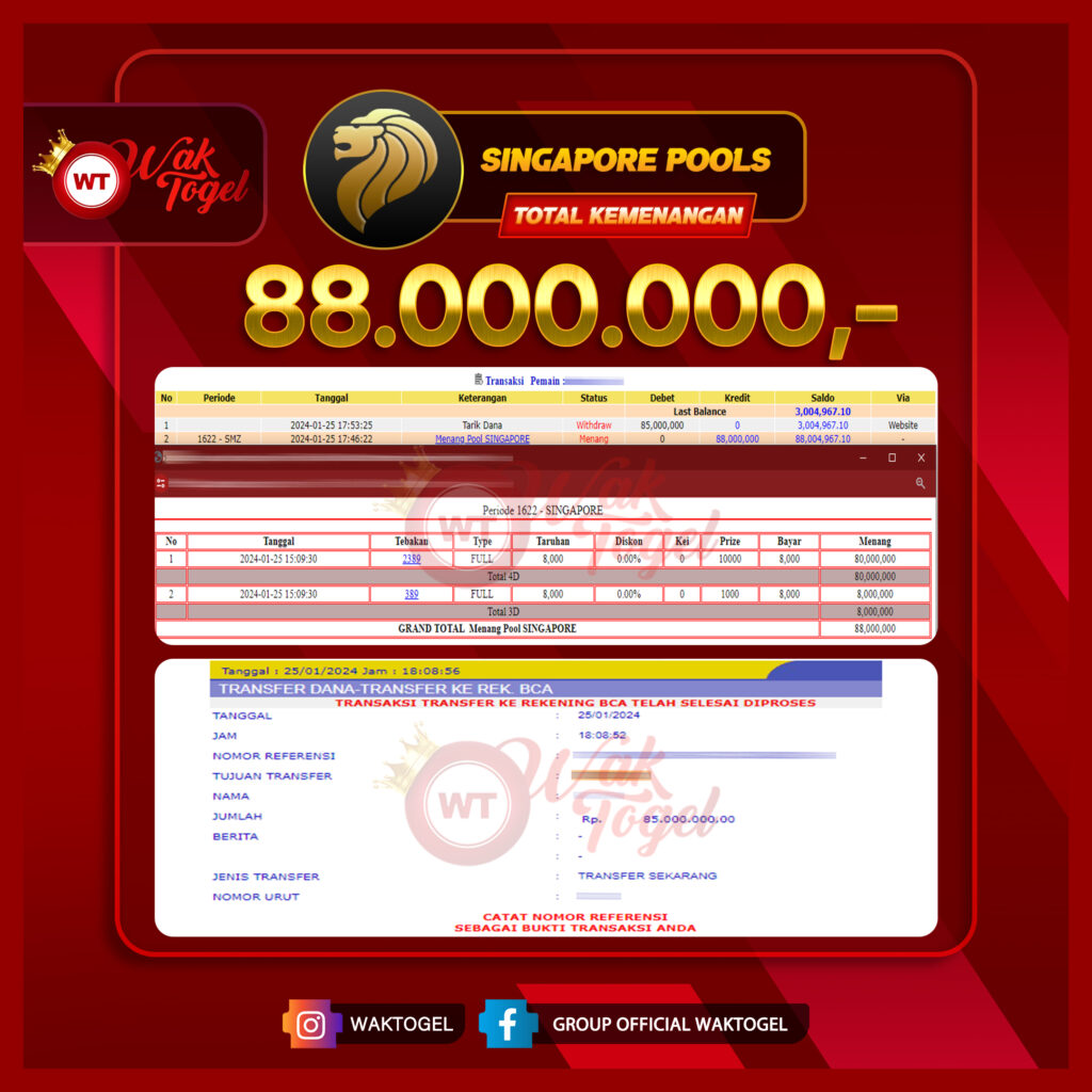 BUKTI PEMBAYARAN SINGAPORE WAKTOGEL