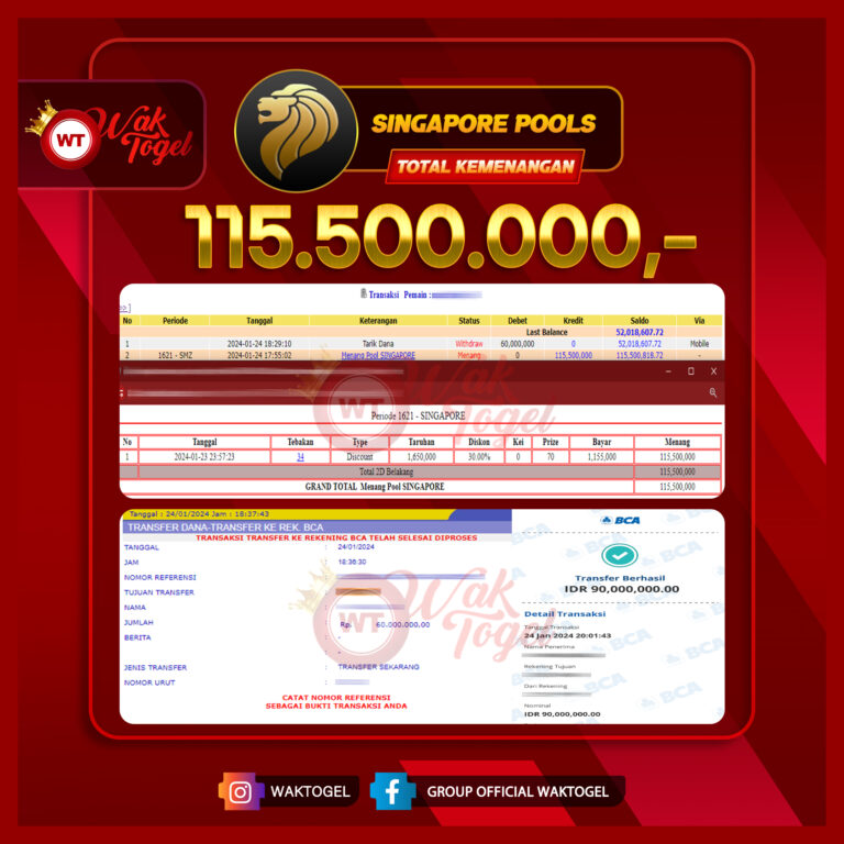 BUKTI PEMBAYARAN SINGAPORE WAKTOGEL