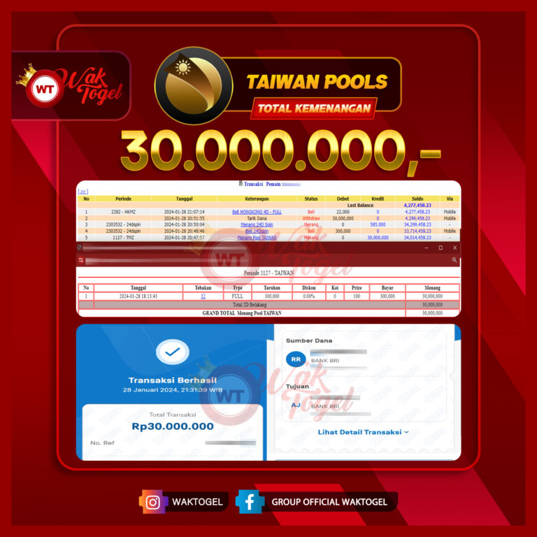 BUKTI PEMBAYARAN TAIWAN WAKTOGEL