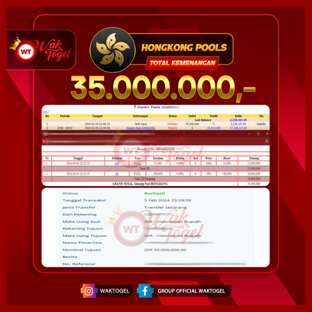 BUKTI PEMBAYARAN HONGKONG WAKTOGEL