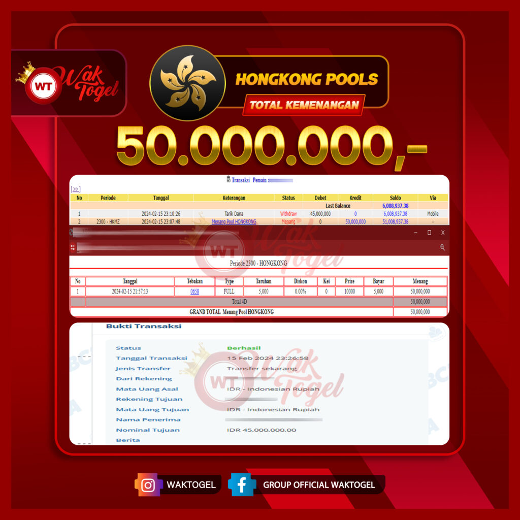 BUKTI PEMBAYARAN HONGKONG WAKTOGEL