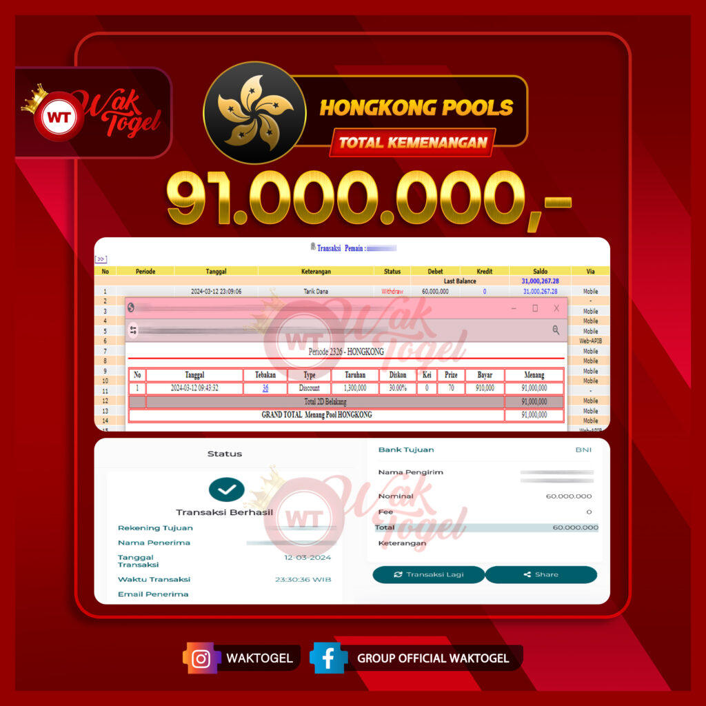 BUKTI PEMBAYARAN HONGKONG WAKTOGEL