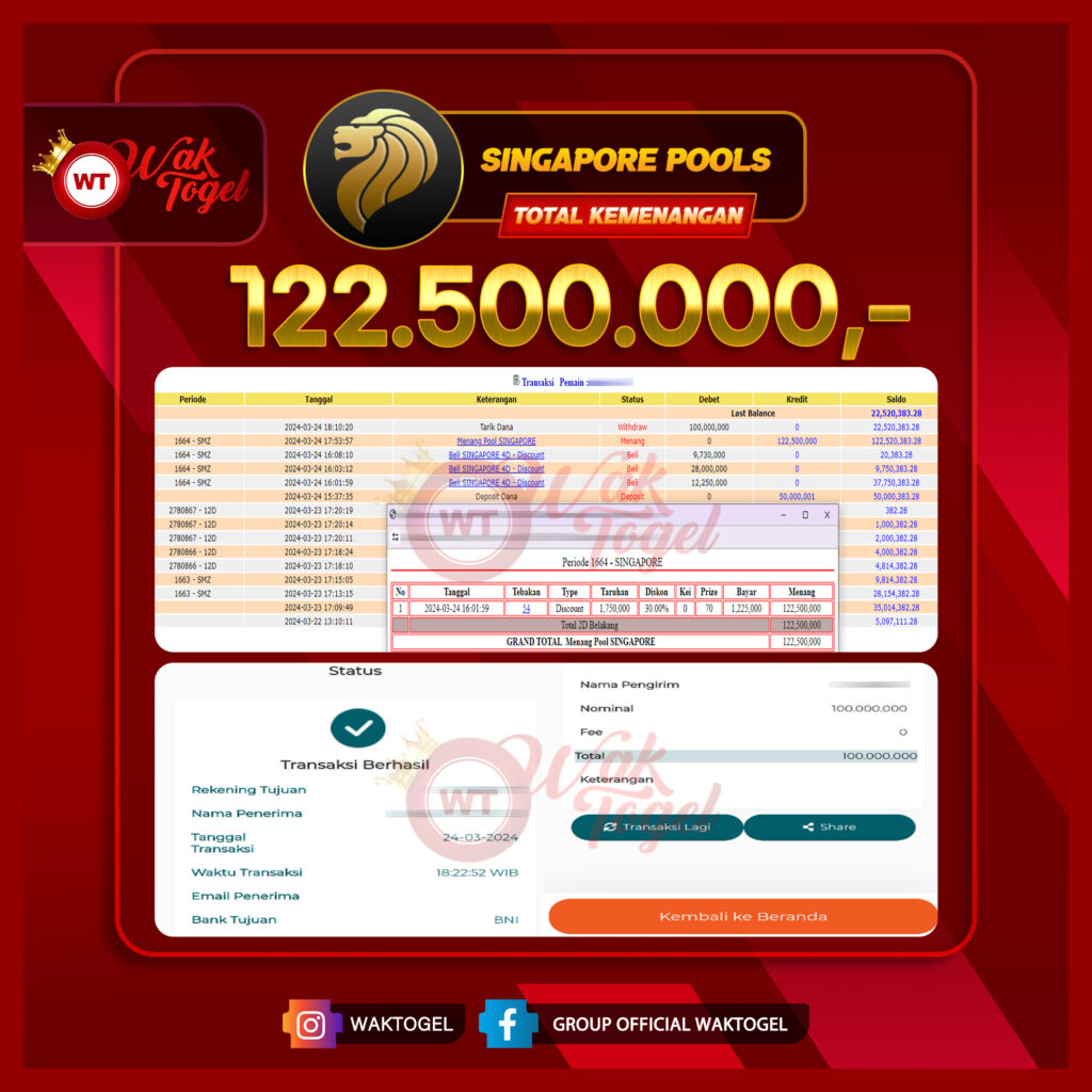 BUKTI PEMBAYARAN SINGAPORE WAKTOGEL