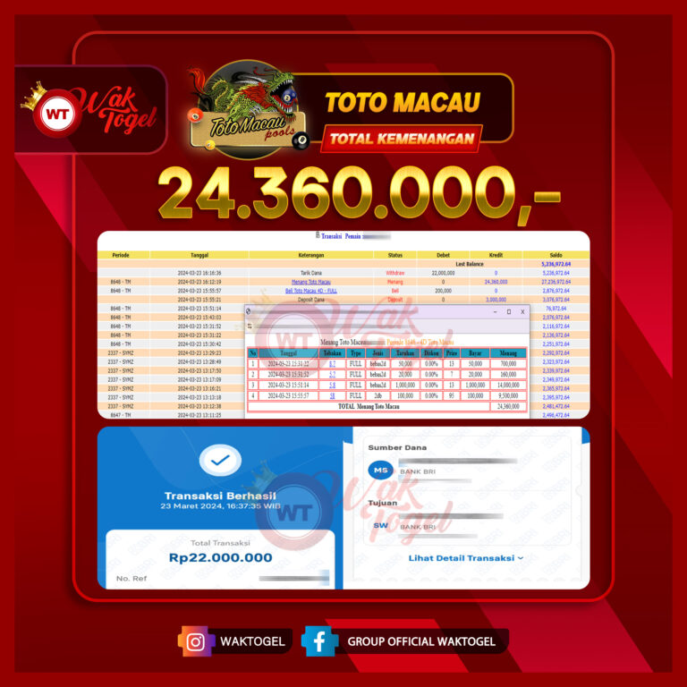 BUKTI PEMBAYARAN TOTOMACAU WAKTOGEL